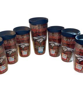 NFL Super Bowl 50 Logos Tervis Tumblers Lot 7 Cup Denver Broncos 2015 Champions